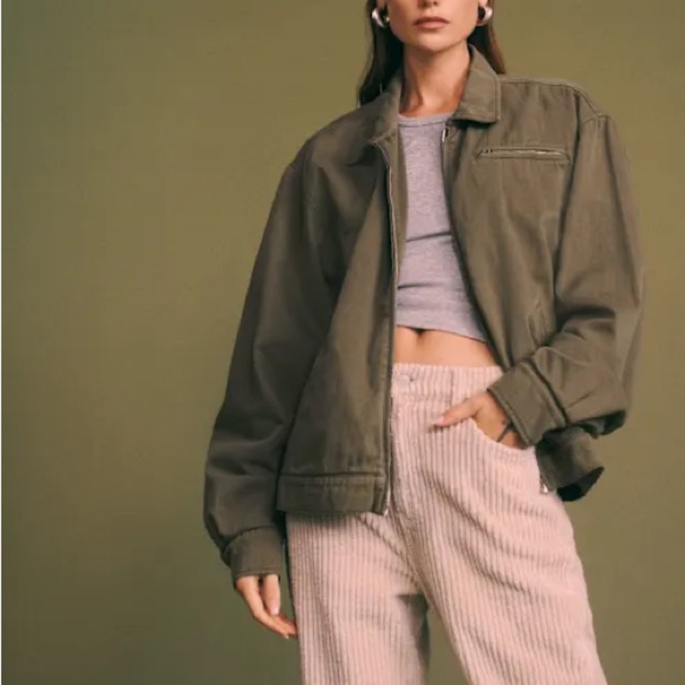 Reformation bomber jacket